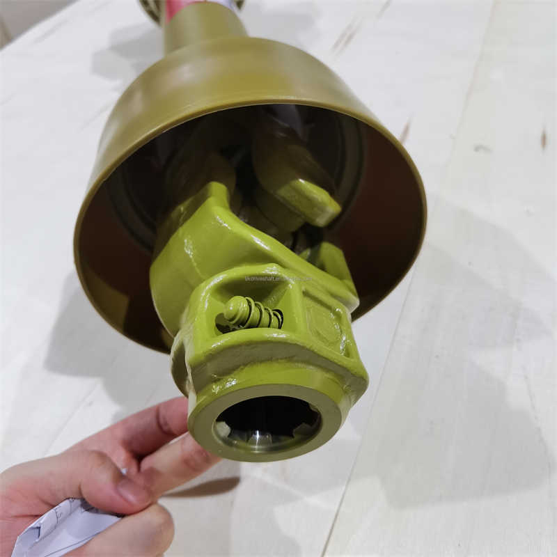 Yellow Straight Safety Shield Tractor Attachments and Implements  05B 800mm PTO Shaft Spline Yoke Z6