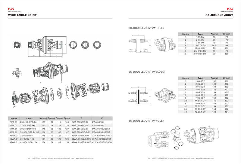 Hot Sale OEM 36WA PTO Wide Angle Coupling Suit Tractor Shaft Wide Angle Joint Steel Driveshaft