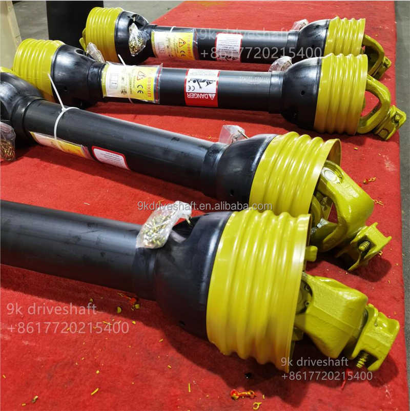 S13-1100MM Yellow  PTO Shaft with Flange Plate Star Tube,Customer Made Length