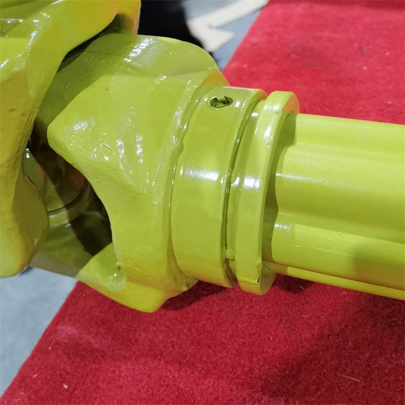 Yellow PTO Shaft with Flange Plate Star Tube,Customer Made Length