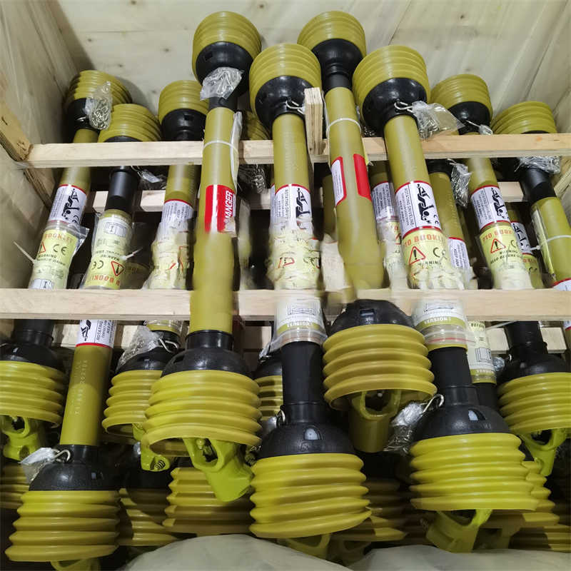 U Joint Drive Shaft T1 800mm Agricultural Machinery PTO Shaft Agricultural Tractor 01B Push Pin Yoke with Yellow Wave Cover