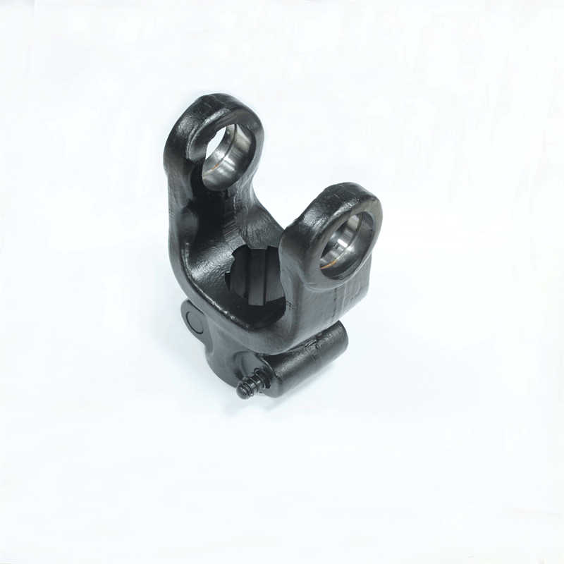 U Joint 39*118 Black Double Push Pin Pto Shaft Transmission Spline Forged Yoke